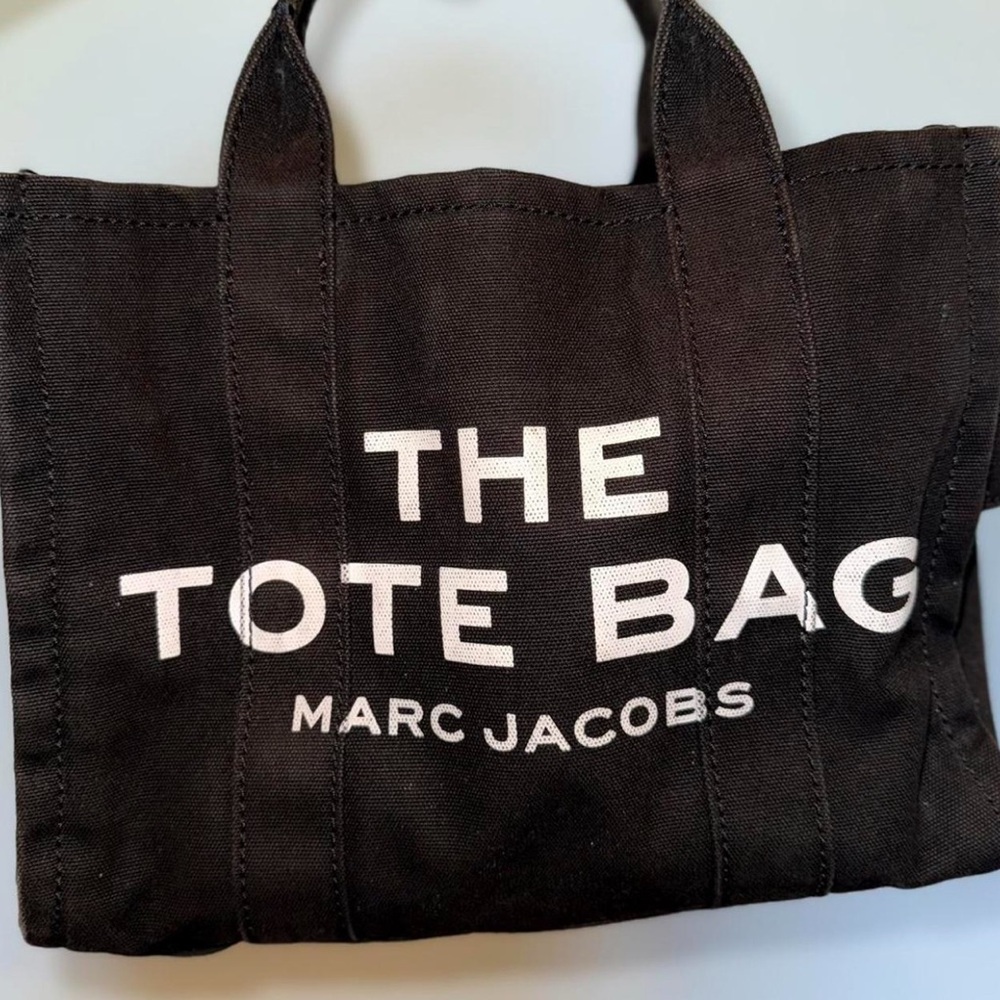 Marc Jacobs Black Canvas Tote Bag